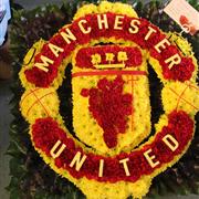 Manchester red football tribute