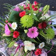 Cerise and Lime Box Arrangement