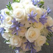 Ellie blue and white posy 