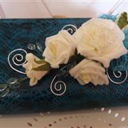 Artificial handbag corsage