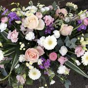Pink and lilac double ended spray