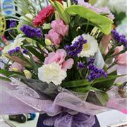 Violet boxed arrangment