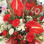 Ruby anniversary hatbox