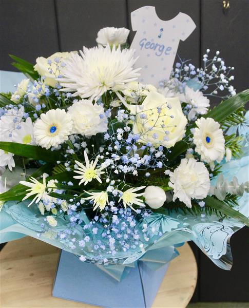 Baby boy arrangement